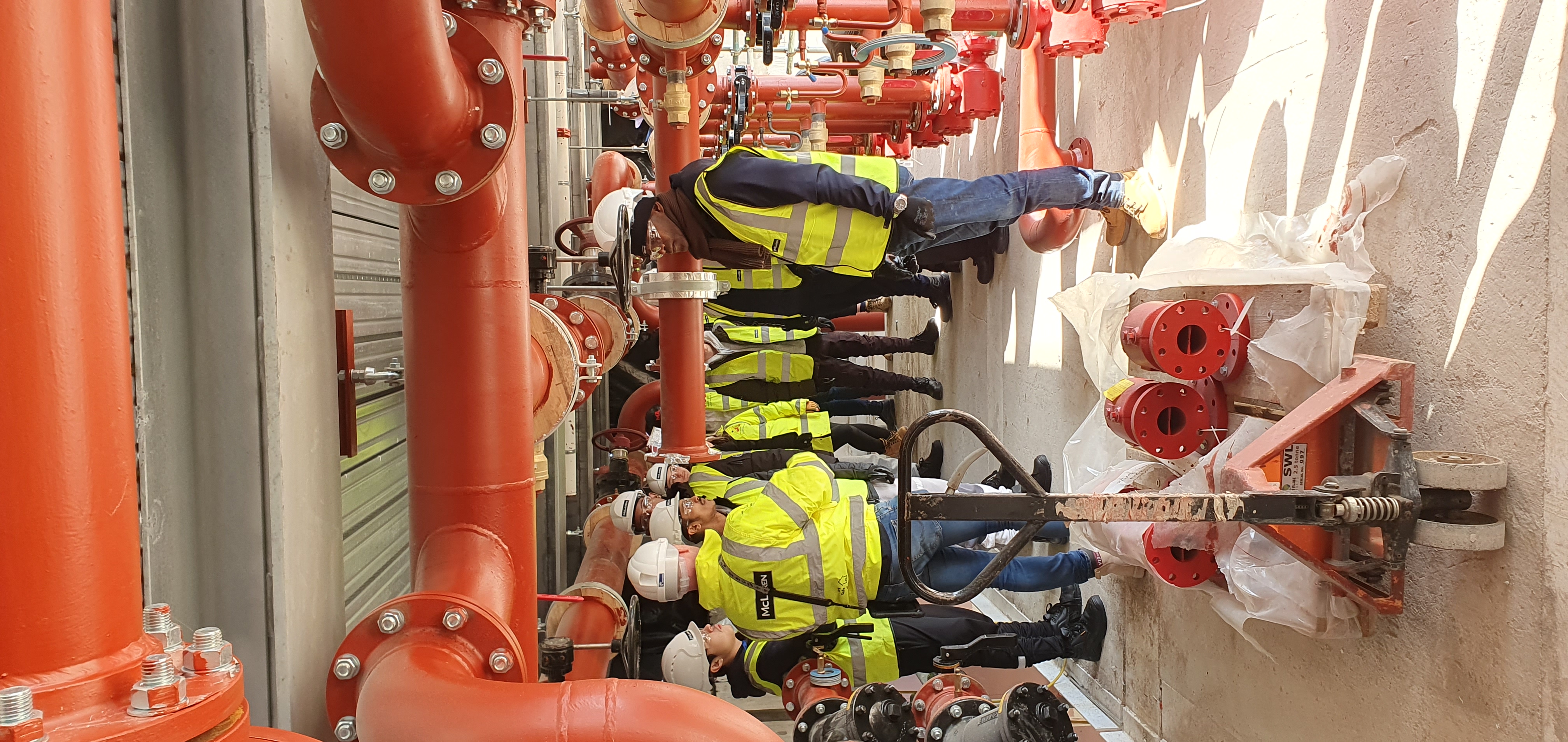 Level 1 plumbing learners visit McLaren’s construction site 