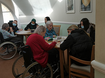 Health & Social Care students enjoy work experience at local care home 