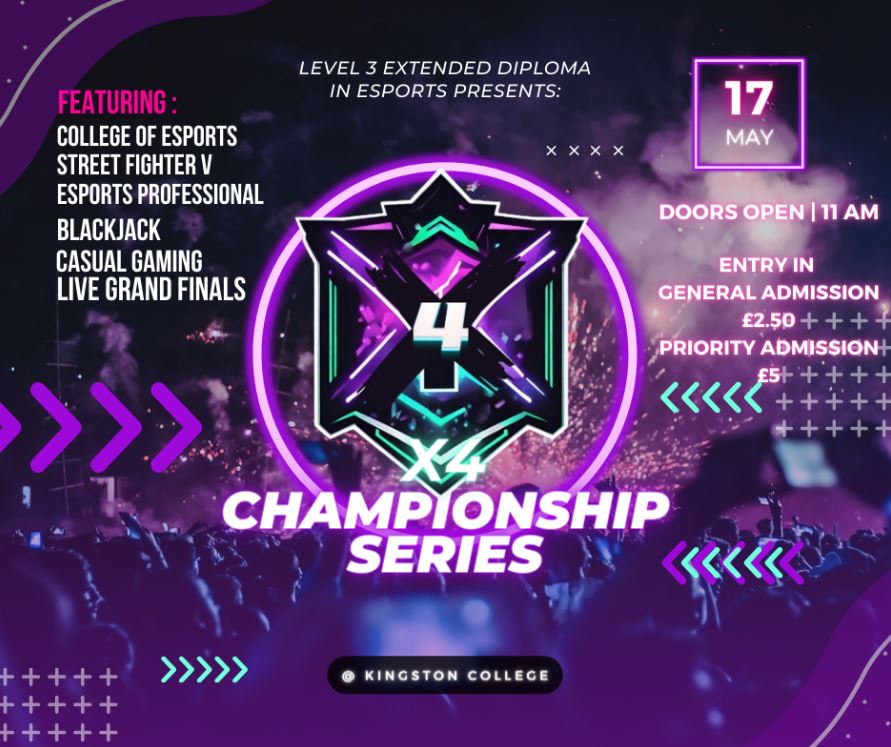 X4 Championship Series - ESPORTS EVENT – all STCG students welcome!